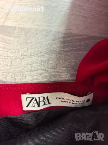 Червен рокля Zara , снимка 4 - Рокли - 55824206