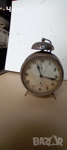 Стар немски здрав будилник "Юхангс"