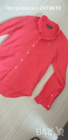 POLO Ralph Lauren Len/ Лен Custom Fit Mens Size M  ОРИГИНАЛ! Мъжка Ленена Риза., снимка 3 - Ризи - 53709193