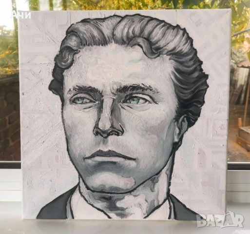 Портрет на Васил Левски, снимка 3 - Картини - 51867597