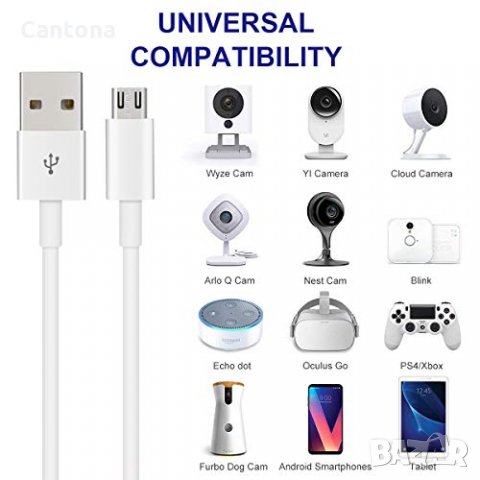 Micro USB 2.0 Data кабел за видеокамери, GSM и др. 500 см, снимка 3 - USB кабели - 33915324