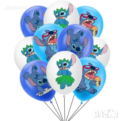 Парти сет украса Стич, снимка 7 - Други - 41843474