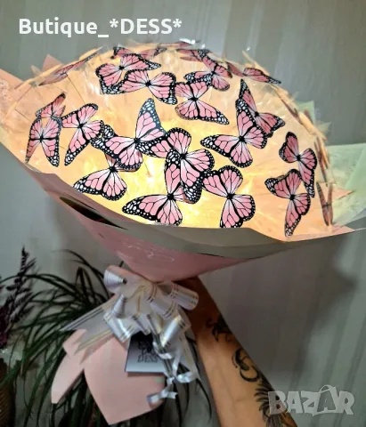 🌟Светещи,ръчно изработени букети от"DESS"🦋БЕЗПЛАТНА ДОСТАВКА на 2 бр., снимка 2 - Подаръци за жени - 44197549