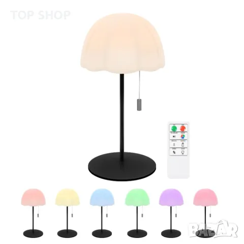 Трапезна LED безжична лампа за маса Димируема с дистанционно, снимка 4 - Настолни лампи - 48938455