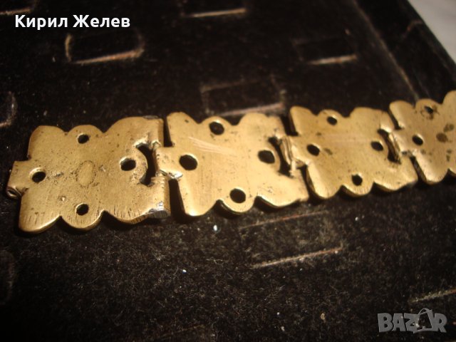 ВЪЗРОЖДЕНСКА БРОНЗОВА ЕТНО ГРИВНА с НАТУРАЛНИ ШЛИФОВАНИ СКЪПОЦЕННИ КАМЪНИ ТУРМАЛИН МАЙСТОРСКА 23471, снимка 14 - Антикварни и старинни предмети - 33846568