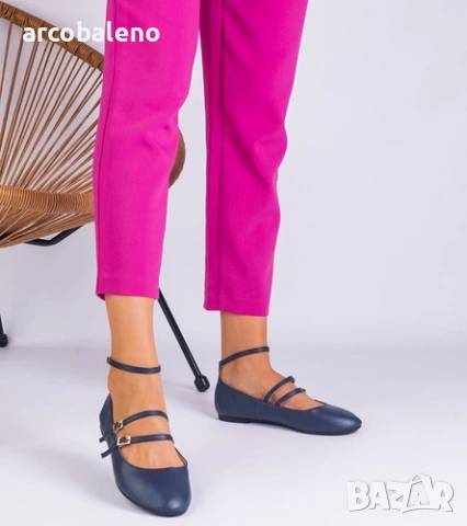 Дамски балетки от изкуствена кожа с катарами Vitoldora, 3цвята , снимка 11 - Дамски ежедневни обувки - 54026090