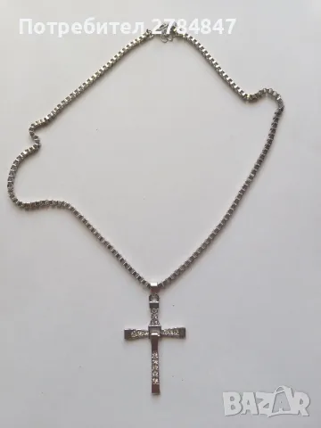 Колие с кръст , снимка 4 - Колиета, медальони, синджири - 48455433