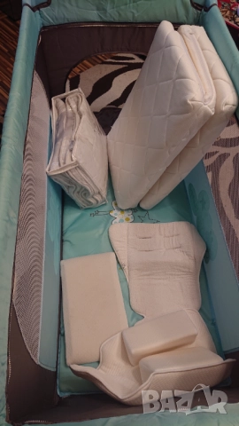 Бебешко легло кошара Мони с матрак,завивка,възглавница,комплект за преобличане, снимка 7 - Кошарки - 52183274