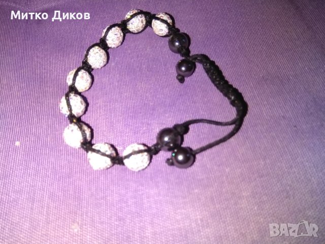 Верижка гривна за ръка сфери цирконий, снимка 2 - Гривни - 44185524