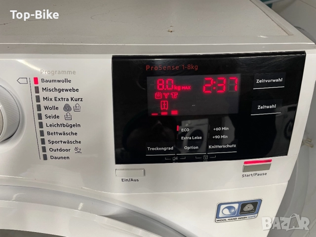 Сушилня AEG 8000 series A++ 8 кг 6м гаранция, снимка 5 - Сушилни - 52630560