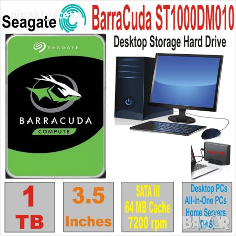 HDD 3.5` 1 TB хард дискове за камери,Workstation,Gaming PCs,External Storage и други, снимка 5 - Твърди дискове - 44197831