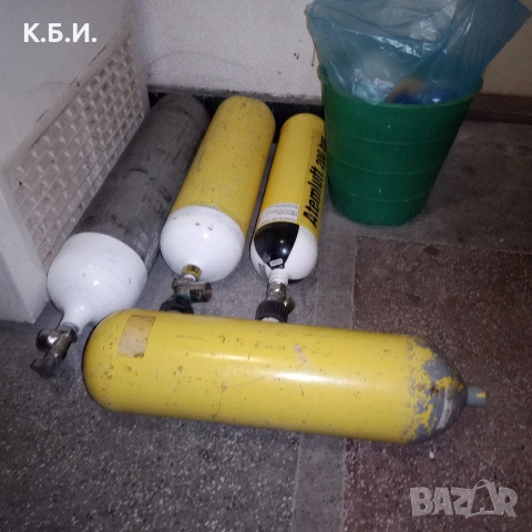 Купувам водолазни бутлки от 232 бара до 300 бара - атмосфери работното налягане 