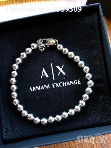 Мъжка гривна Армани, снимка 2 - Гривни - 52029904