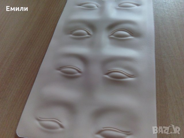 3D силиконова тренировъчна кожа за микроблейдинг на вежди и очна линия , снимка 7 - Козметика за лице - 34099175