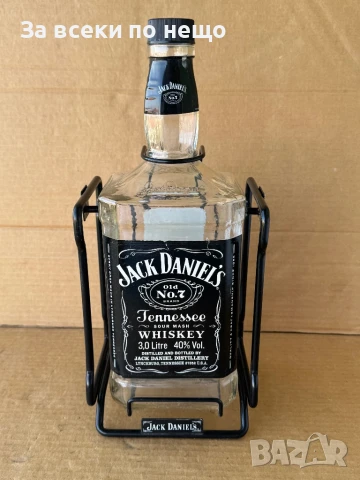 Люлка, Бутилка от Уиски JACK DANIELS (Джак Даниелс) 3L, снимка 1