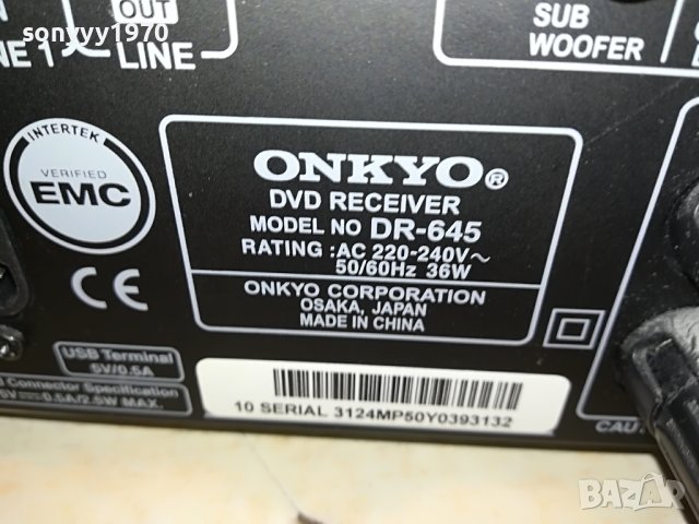 ONKYO RECEIVER-SWISS 2605222027, снимка 4 - Ресийвъри, усилватели, смесителни пултове - 36886201