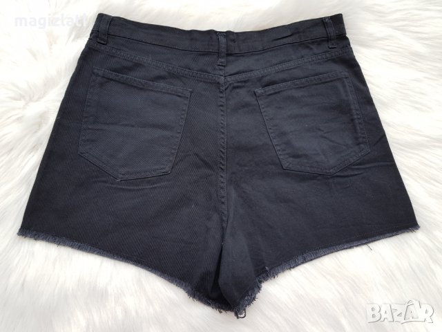 Нови къси дънкови панталони с висока талия размер Л-ХЛ, снимка 6 - Къси панталони и бермуди - 29251147