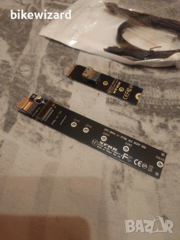 NFHK N-8654Y мъжки към женски, с SFF-8654 конектор за дънна платка SSD 2280/22110 НОВО, снимка 4 - Други - 54284507