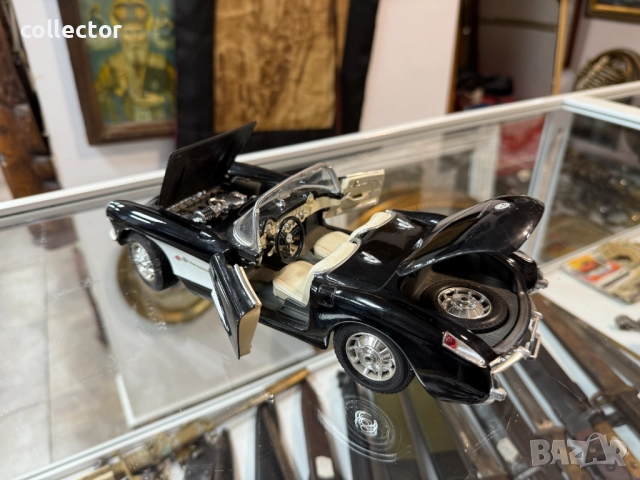 Метална количка Burago - Chevrolet Corvette. №7646, снимка 5 - Антикварни и старинни предмети - 52562352