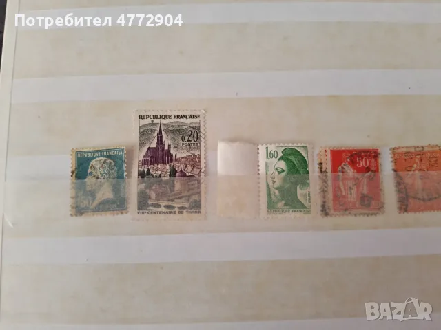 пощенски марки Франция, снимка 2 - Филателия - 55774406