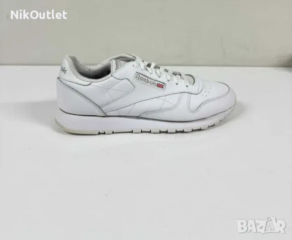 Кожени маратонки REEBOK Classic Leather White (Запазени) - Размер 45.5 (29.5 см стелка)