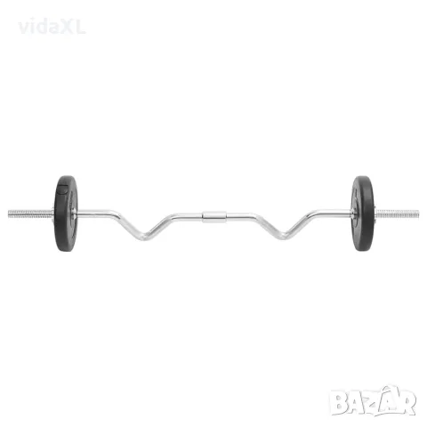 vidaXL Комплект щанги и дъмбели 30 кг, снимка 6 - Фитнес уреди - 56148320