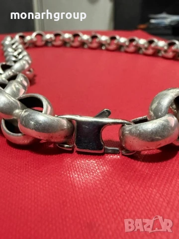 Сребърен Ланец, снимка 5 - Колиета, медальони, синджири - 50813422