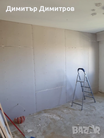 Шпакловка на стени и тавани,гипсова шпакловка,финна шпакловка , снимка 12 - Бояджийски услуги - 51903977