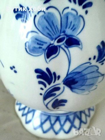 Холандска порцеланова ваза Делфт, снимка 4 - Антикварни и старинни предмети - 33718289