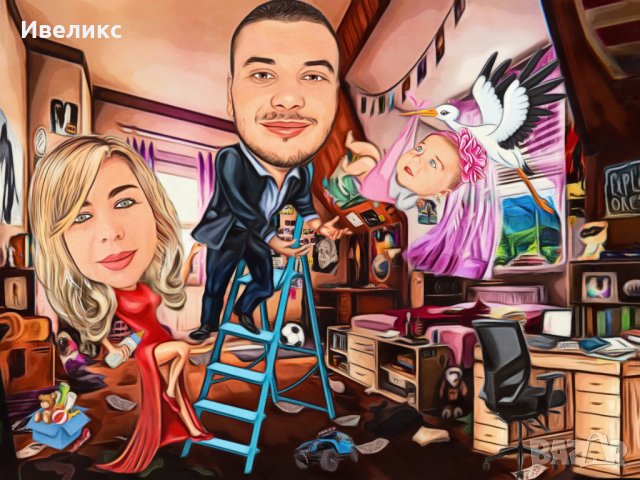 КАРИКАТУРИ за БАЛ Абитуриент завършване класен, снимка 5 - Картини - 35472005