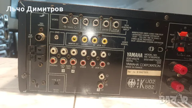 YAMAHA RX-V393RDS, снимка 8 - Ресийвъри, усилватели, смесителни пултове - 55898656