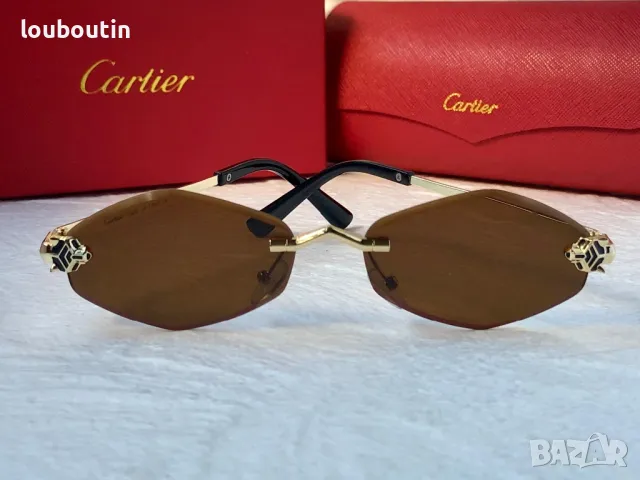 Cartier 2024 дамски слънчеви очила ромб 3 цвята, снимка 4 - Слънчеви и диоптрични очила - 47762983