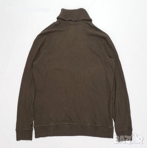 FOSSIL Supima Оригинален Памучен Пуловер Шал-Яка Плетена Блуза (L), снимка 3 - Пуловери - 38842653