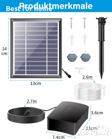 Соларен аератор за езерце , снимка 7 - Друга електроника - 52246802