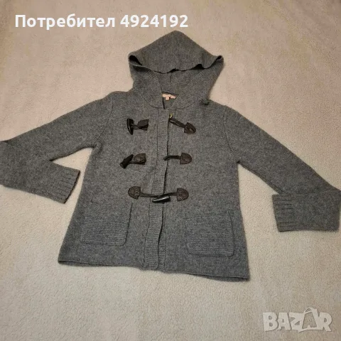 Жилетка вълнена  с качулка Sandro, снимка 4 - Жилетки - 56482253