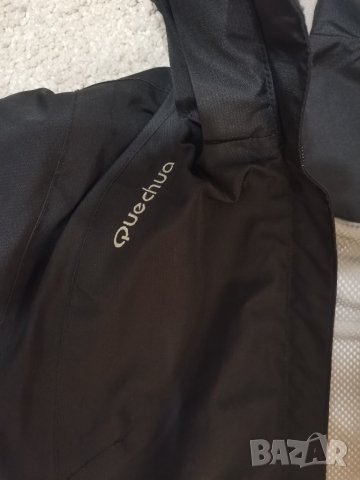 Водонепромокаемо Черно яке от Декатлон QUECHUA XS размер, снимка 6 - Детски якета и елеци - 42423527