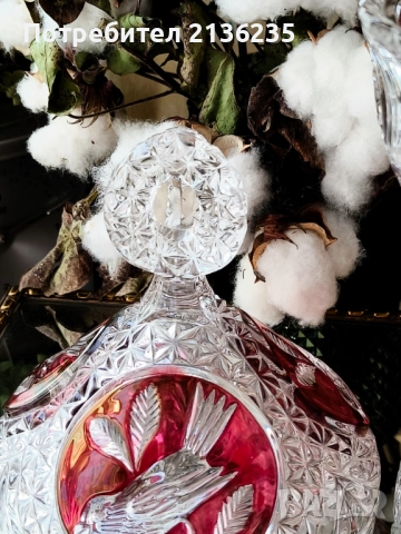 Фруктиера и бонбониери кристал Hofbauer, снимка 8 - Сервизи - 52019200