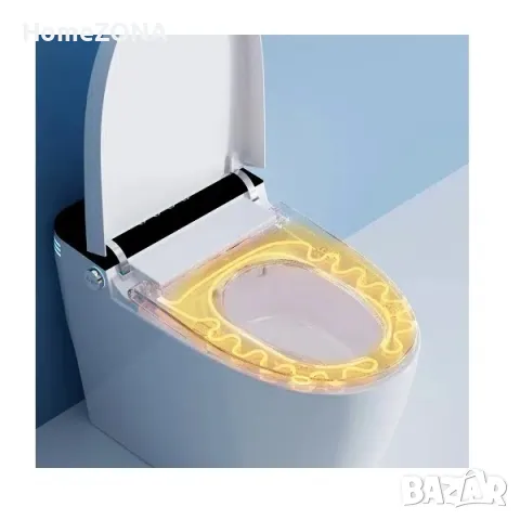 Смарт тоалетна с биде Elite Pro, с функция подгрев и масаж, черен-бял, снимка 2 - Други - 49451380