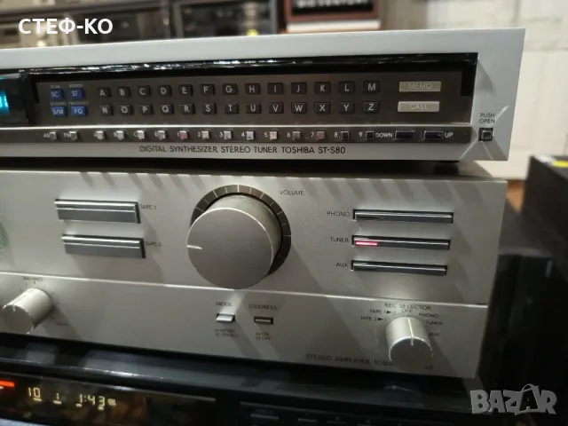 Aurex ( Toshiba ) ST- S80, SB-A45 тунер и усилвател , снимка 4 - Ресийвъри, усилватели, смесителни пултове - 49318955