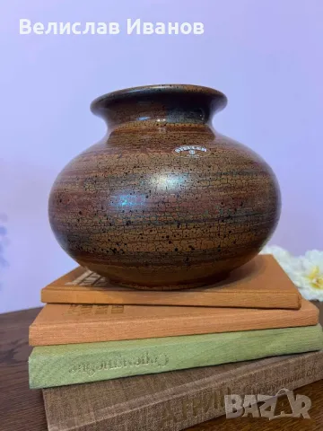 Интериорна немска ваза Steuler. Керамична. Перфекнно състояние., снимка 3 - Вази - 50407236