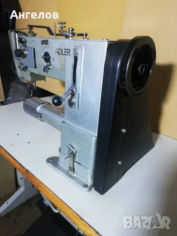 Adler 269-73 ръкавна полусарашка шевна машина троен транспорт за кожа и чанти, снимка 8 - Други машини и части - 55900311