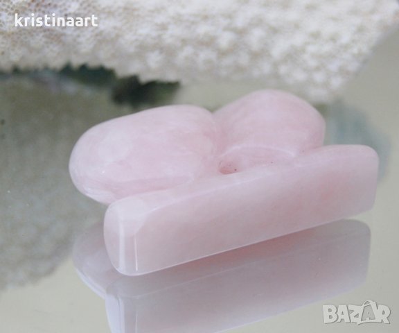 Фън шуй символи - Двойка сърца от розов кварц, снимка 2 - Арт сувенири - 31769594