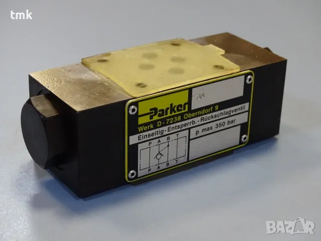 Хидравличен възвратен клапан Parker CPOM2AA30 hydraulic pilot operated check valve 350Bar, снимка 5 - Резервни части за машини - 48691642