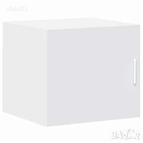 vidaXL Тесен шкаф за съхранение, бял, 45x42,5x225 см, инженерно дърво, снимка 5 - Бюфети - 56146893