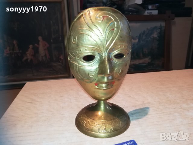 FACE-МАСКА-МЕД//МЕСИНГ-ВНОС шВЕИЦАРИЯ 0411201829, снимка 4 - Колекции - 30675705