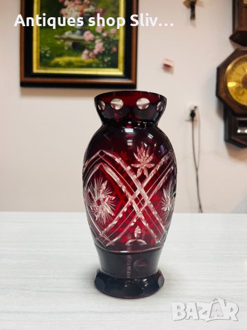 Кристална ваза "Бохемия". №2855, снимка 5 - Колекции - 38361568