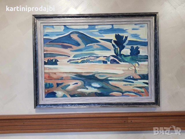 Маслена картина " Дъждовен хоризонт ", снимка 6 - Картини - 42224774