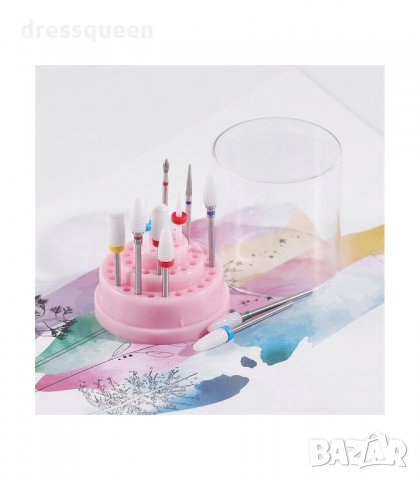 3181 ПОСТАВКА С ГНЕЗДА ЗА НАКРАЙНИЦИ ЗА ПИЛА, снимка 6 - Педикюр и маникюр - 34236631