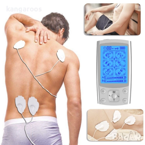 Уред за електростимулация AresPro, С 4 електрода, 24 режима на електростимулация, 20 степени на инте, снимка 2 - Медицинска апаратура - 52357726