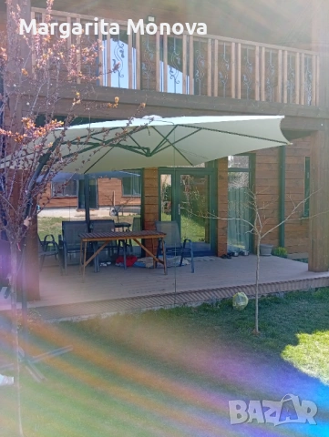 Голям чадър за градина и заведение , снимка 3 - Градински мебели, декорация  - 54178955